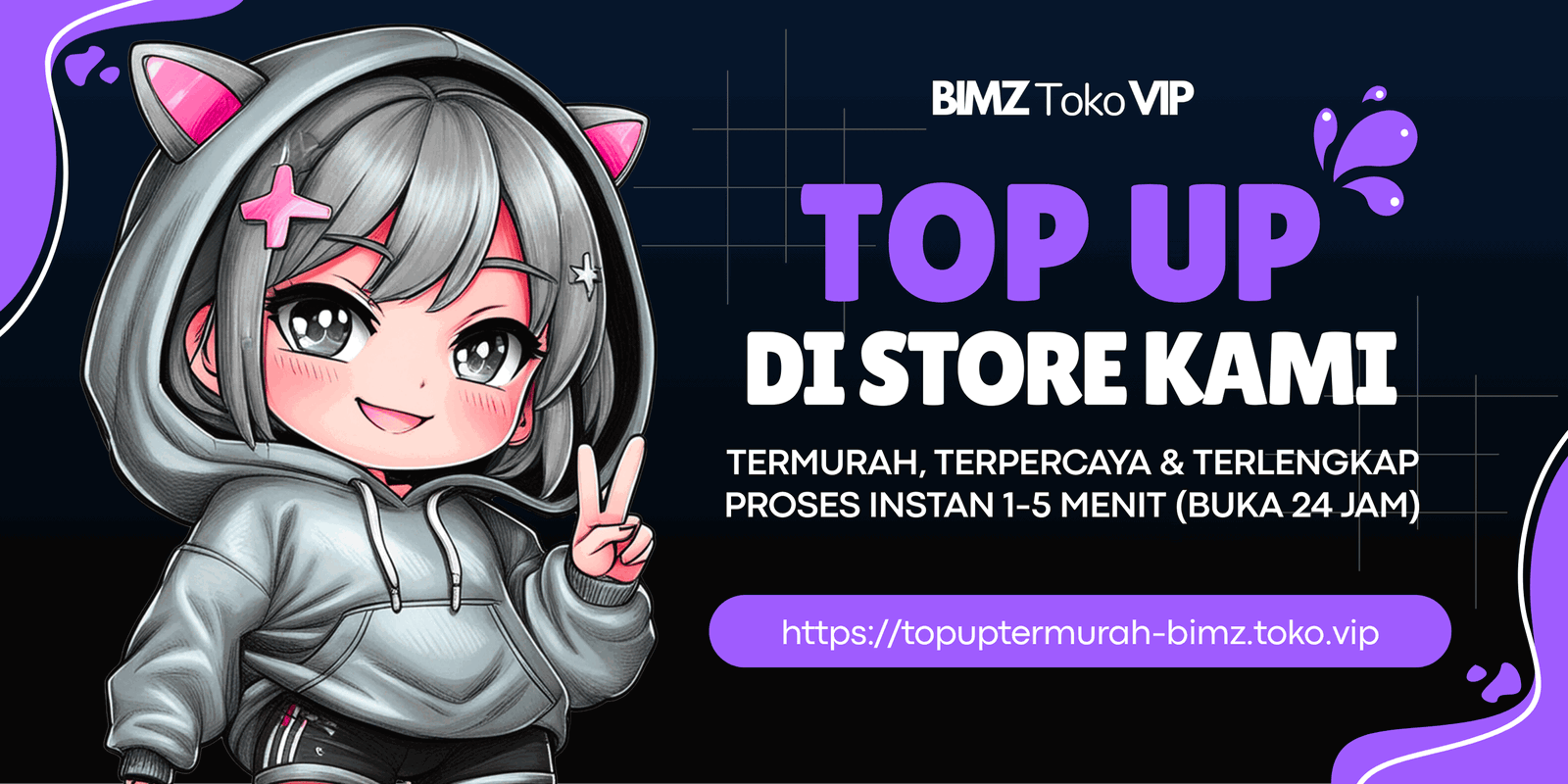 BIMZ Toko VIP Tempat Top Up Game & PPOB Paling Ngebut dan Murah!