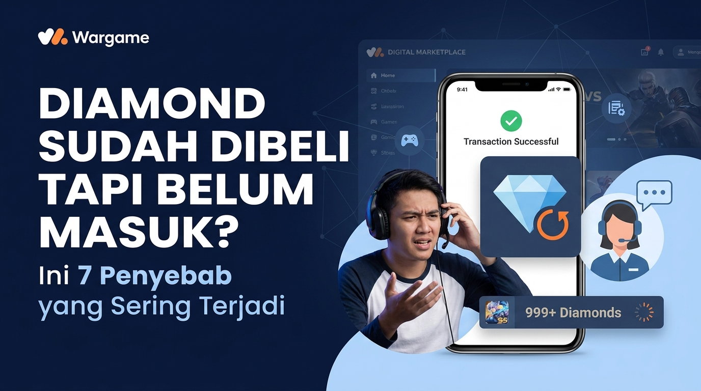 Diamond Sudah Dibeli Tapi Belum Masuk? Ini 7 Penyebab yang Sering Terjadi