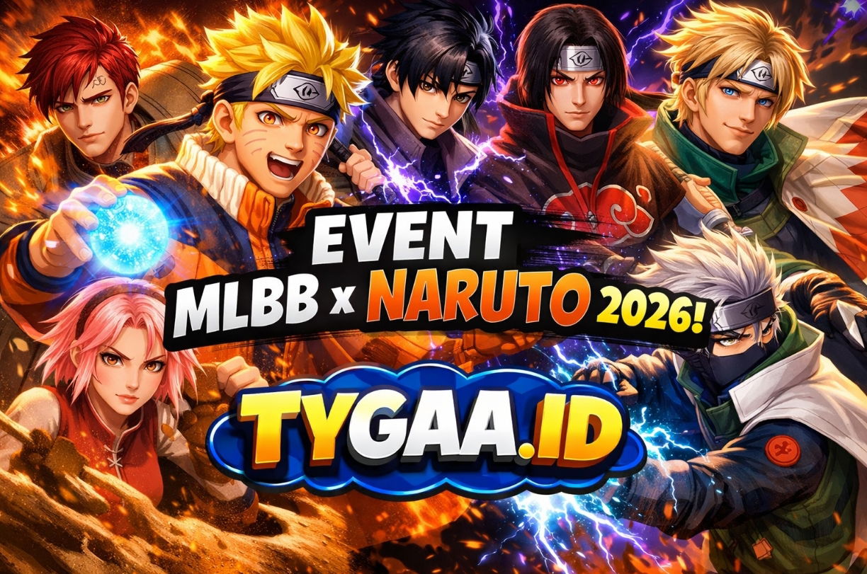 MLBB x Naruto 2026 Resmi Rilis! Ini Daftar Skin & Cara Dapetnya Murah di TYGAA STORE
