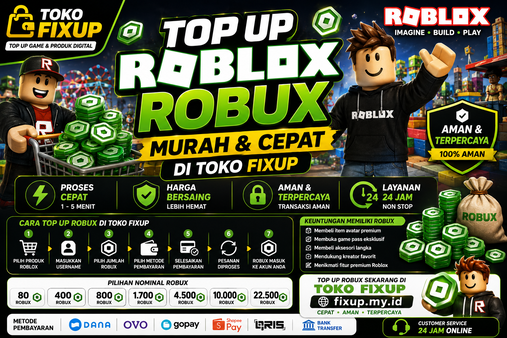 TOP UP ROBLOX ROBUX MURAH DAN CEPAT DI TOKO FIXUP