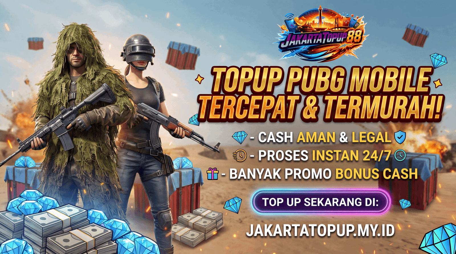 TOP UP UC PUBG PALING MURAH DI JAKARTA !