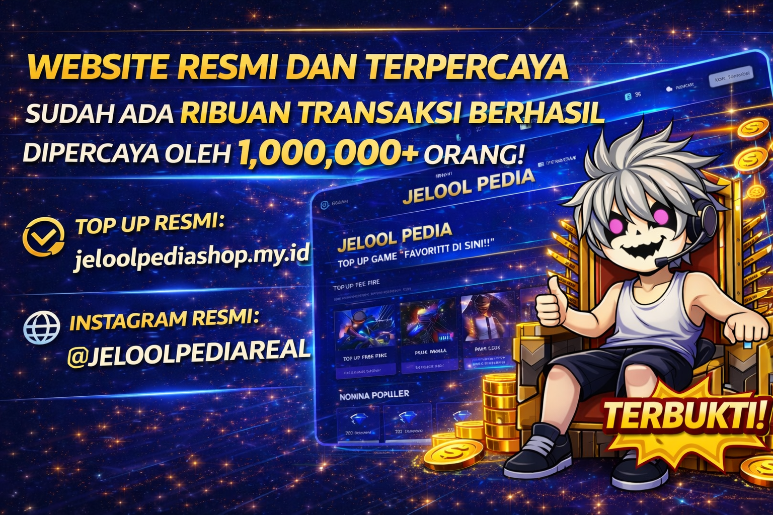 Website top up udah dipercayai oleh satu juta orang