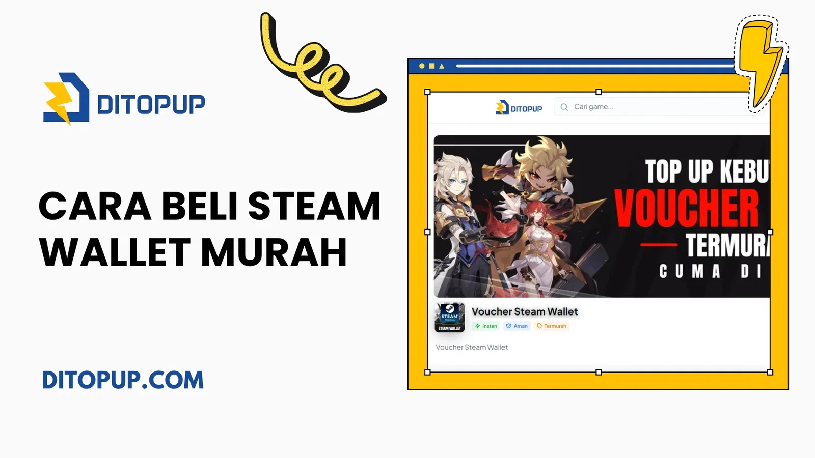 Cara Beli Steam Wallet Murah (IDR, SGD, PHP, MYR)