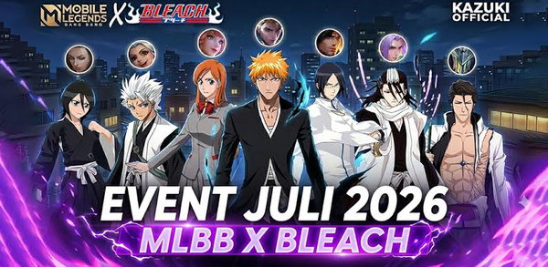 Kolaborasi MLBB x BLEACH JULY 2026