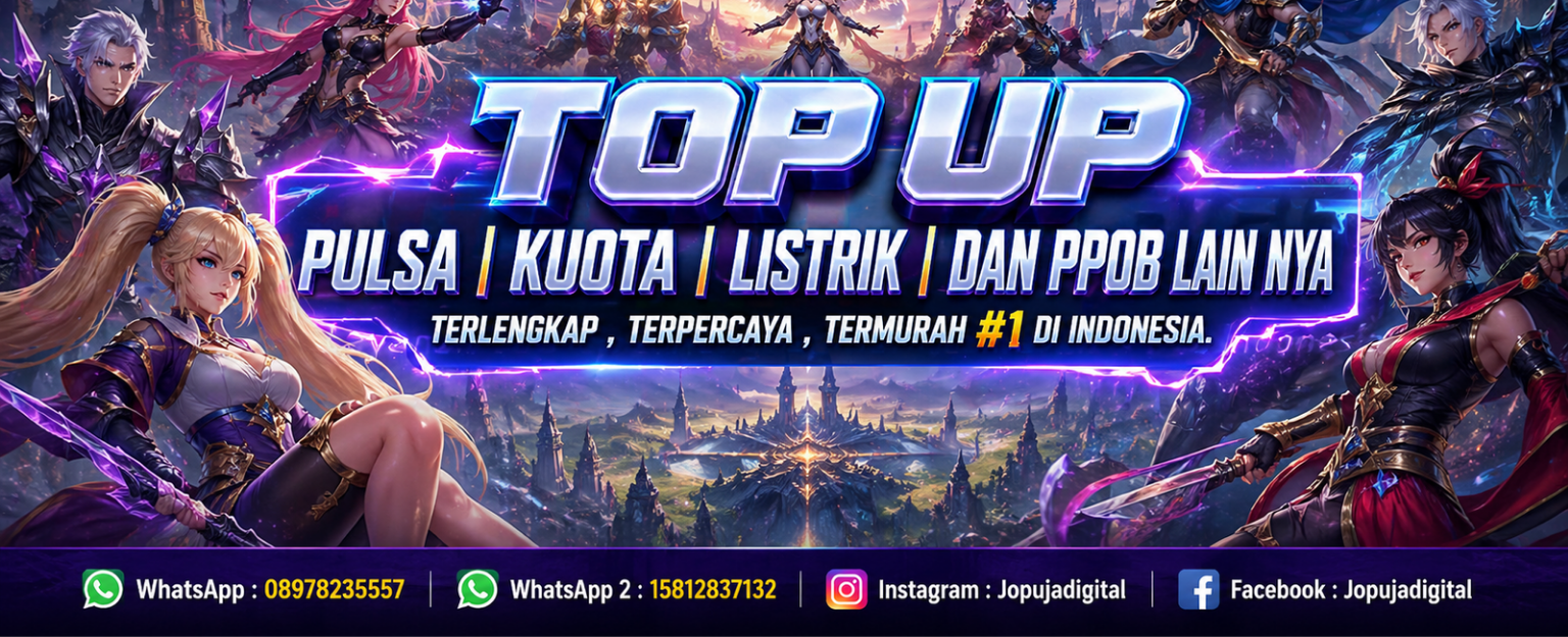 JOPUJA DIGITAL - Top Up PPOB terlengkap #1 di indonesia