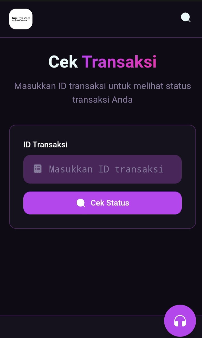 Fitur Cek Status ID Transaksi