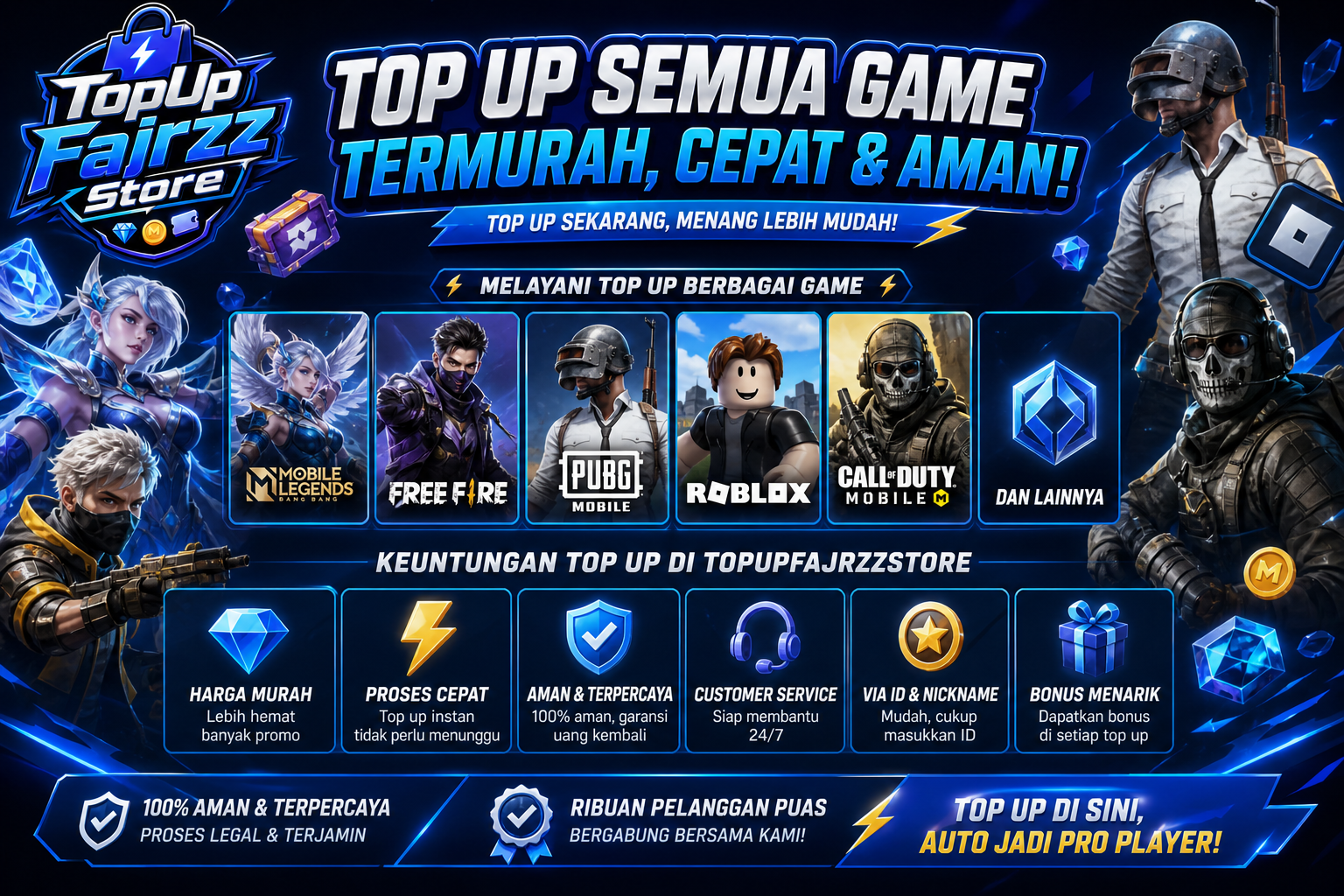 Keuntungan top up di TopUpFajrzzStore