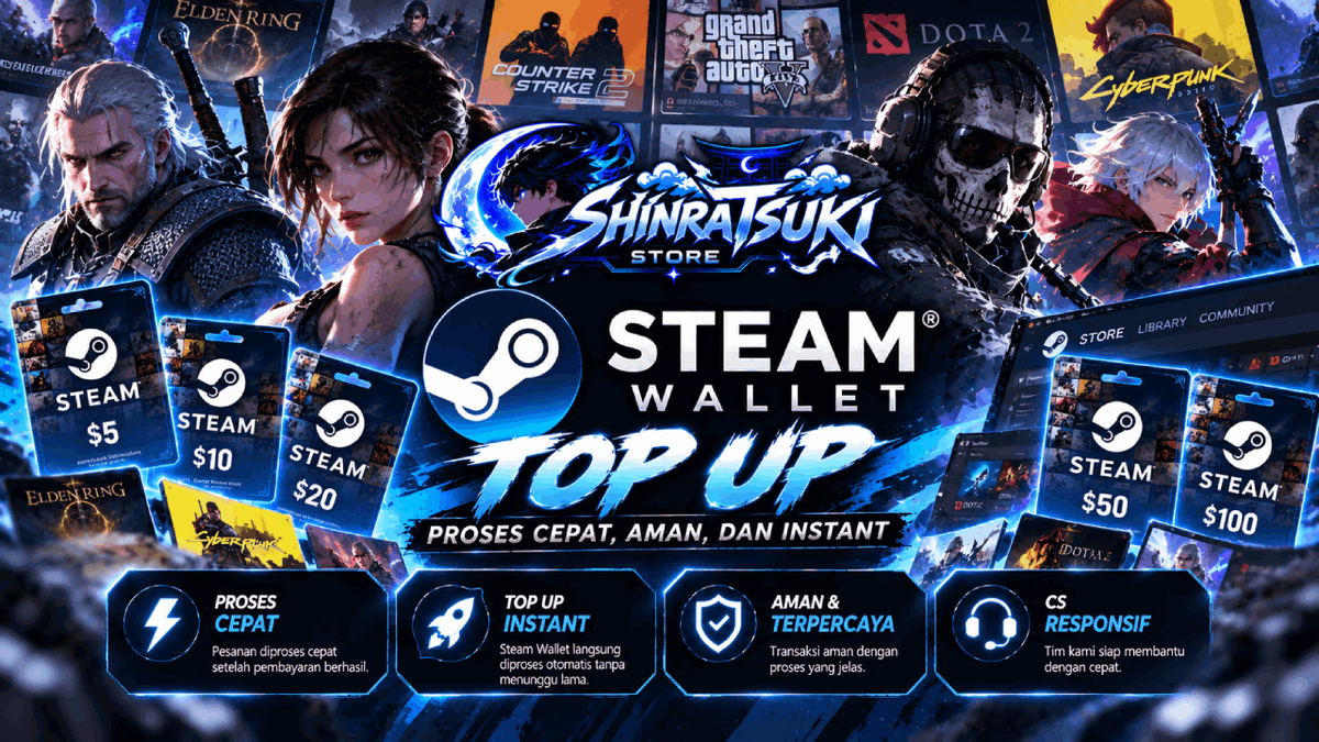 Voucher Steam Wallet Banner