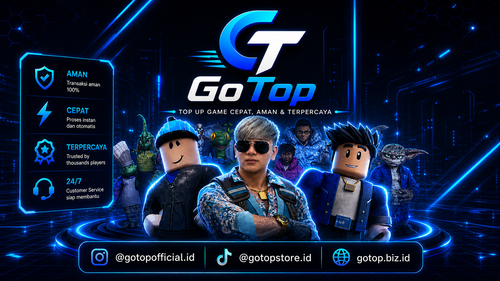 Tersedia TOPUP ROBLOX dan GAME LAIN NYA