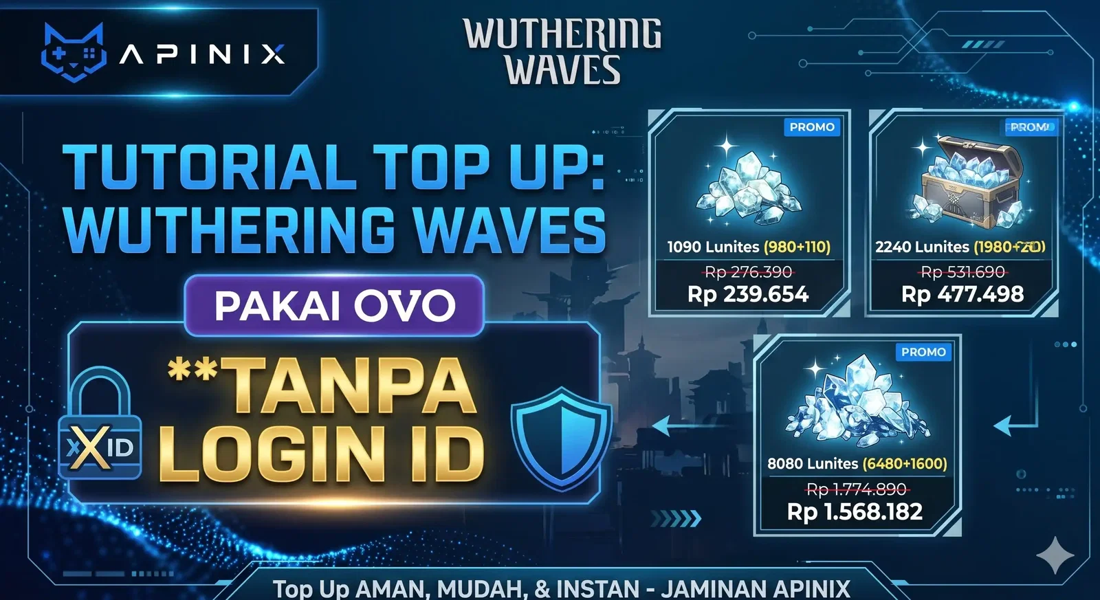 Tutorial Top Up Wuthering Waves Pakai OVO Tanpa Login ID