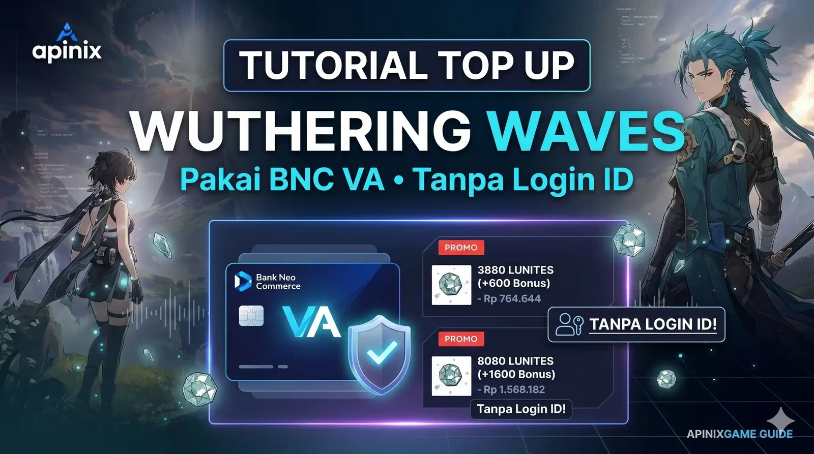 Tutorial Top Up Wuthering Waves Pakai BNC VA Tanpa Login ID