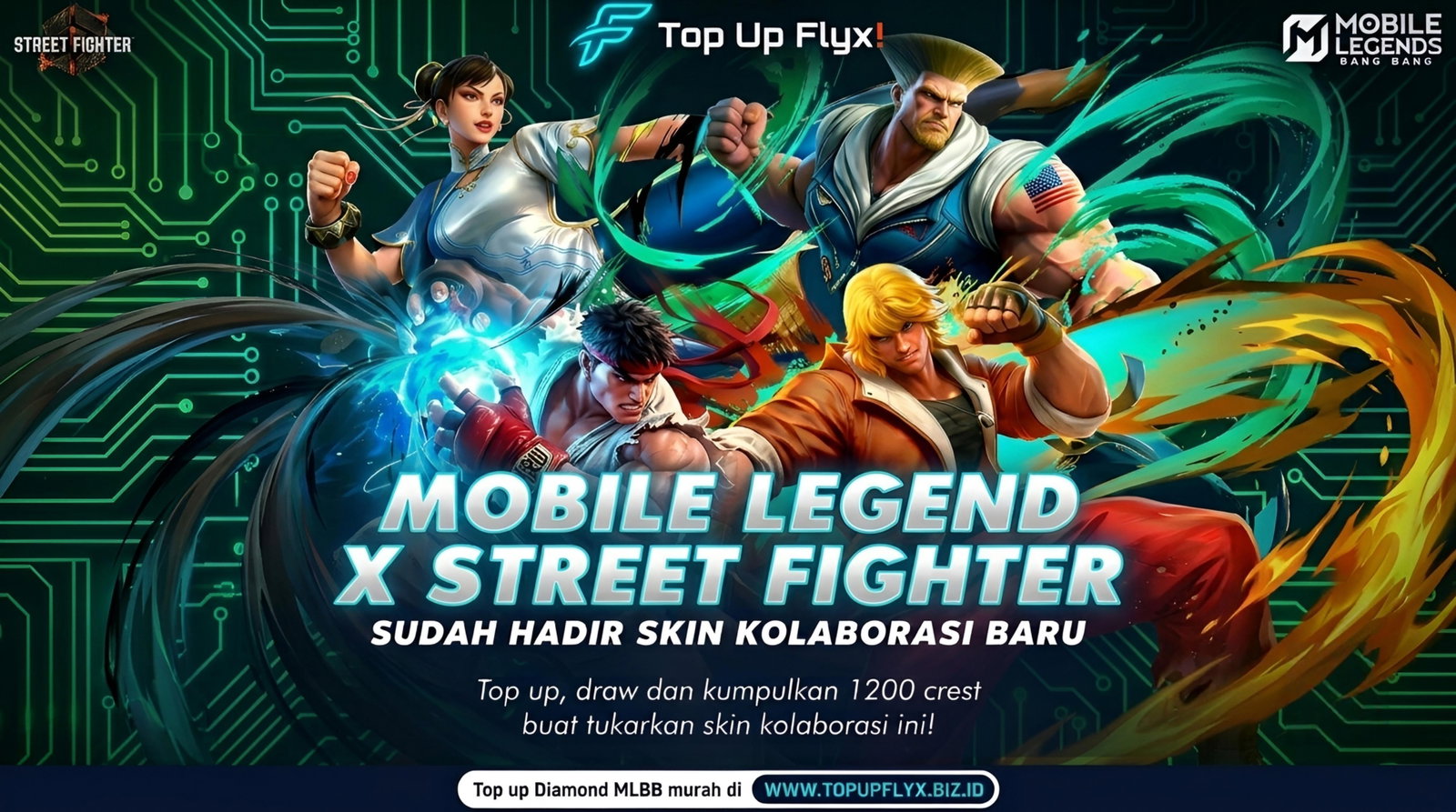 Kolaborasi Mobile Legends x Street Fighter