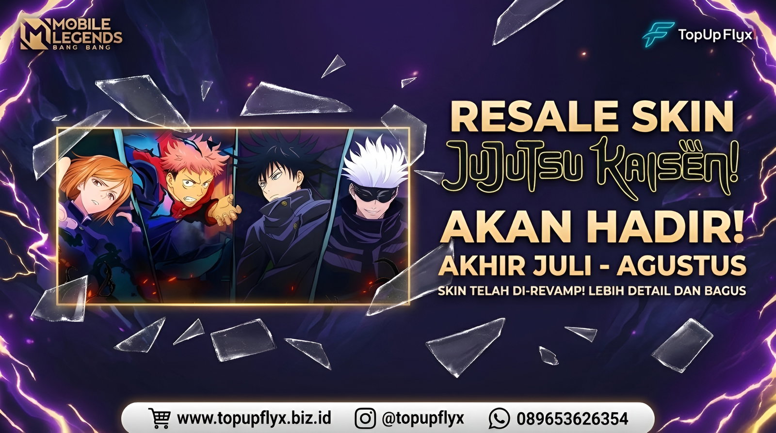 Kolaborasi epic MLBB x Jujutsu Kaisen kembali lagi!
