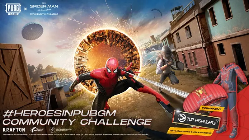 Update Versi 4.5 PUBG Mobile x Spider-Man: Brand New Day, Intip Sederet Fitur Terbarunya!