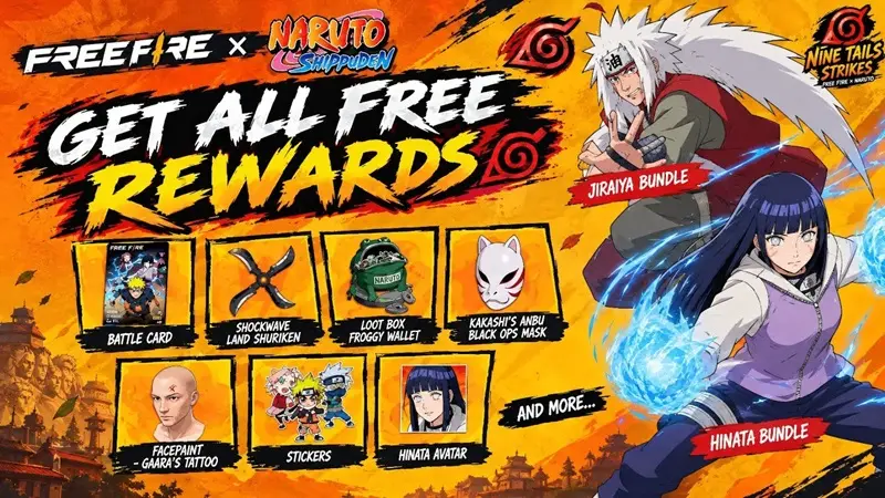 Wajib Login! Daftar Hadiah & Bocoran Event Free Fire x Naruto September 2026