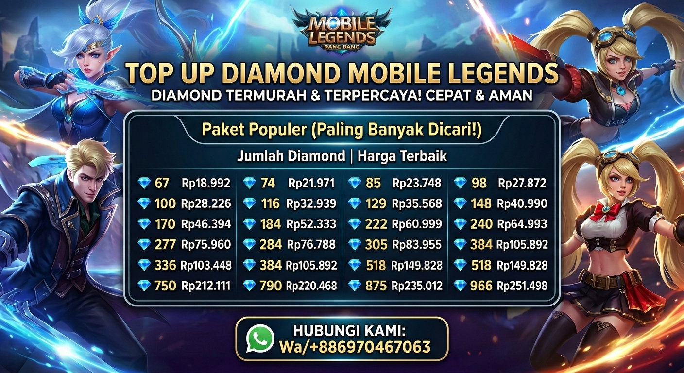 MOBILE LEGEND VIA WHATSAPP