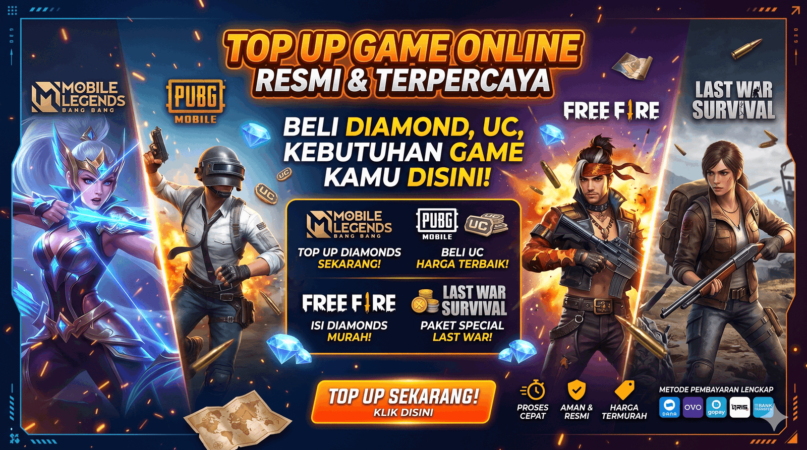 Top Up Game Online Resmi dan Terpercaya
