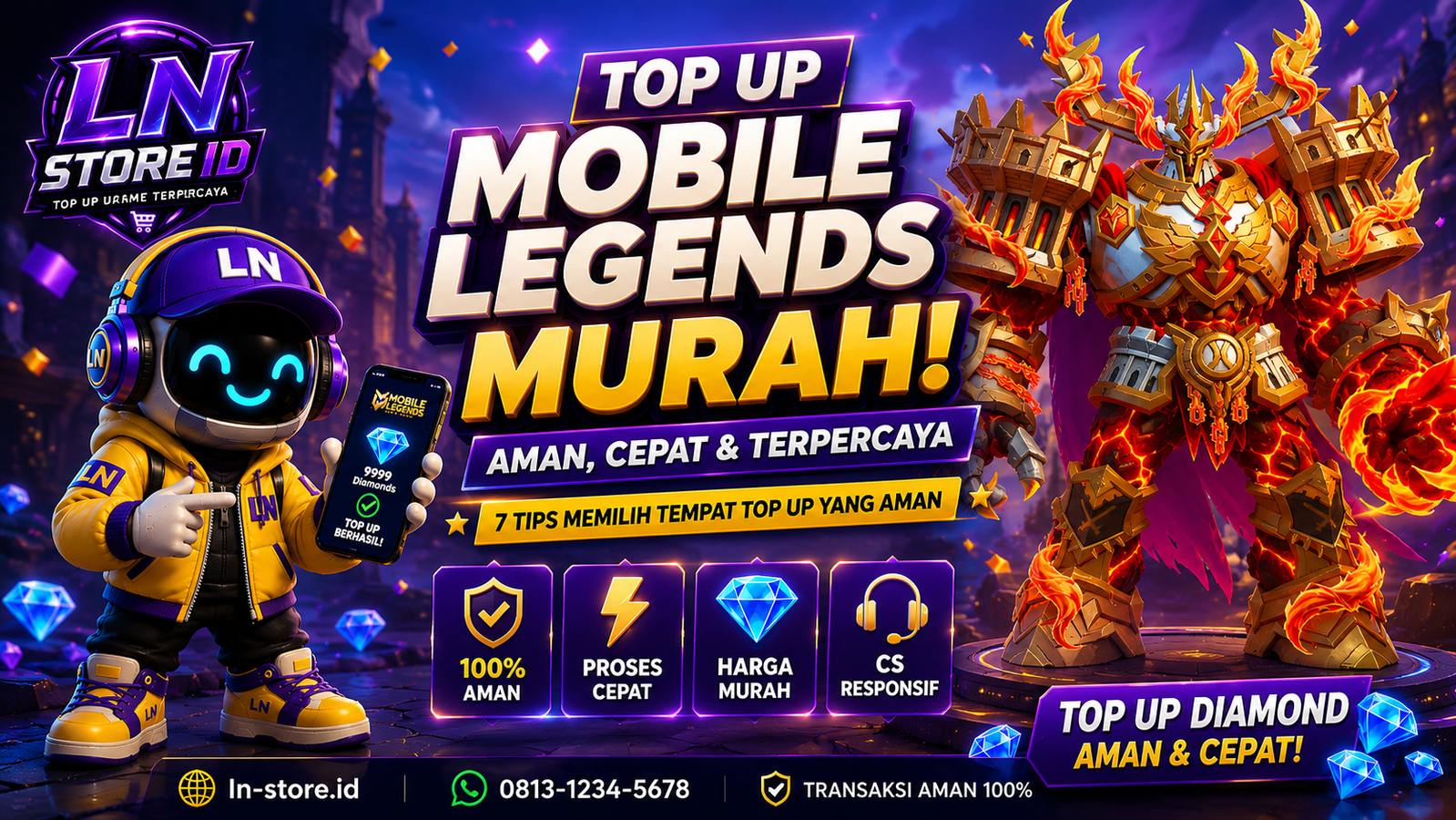 Top Up Mobile Legends Murah: 7 Tips Memilih Tempat Top Up yang Aman dan Terpercaya