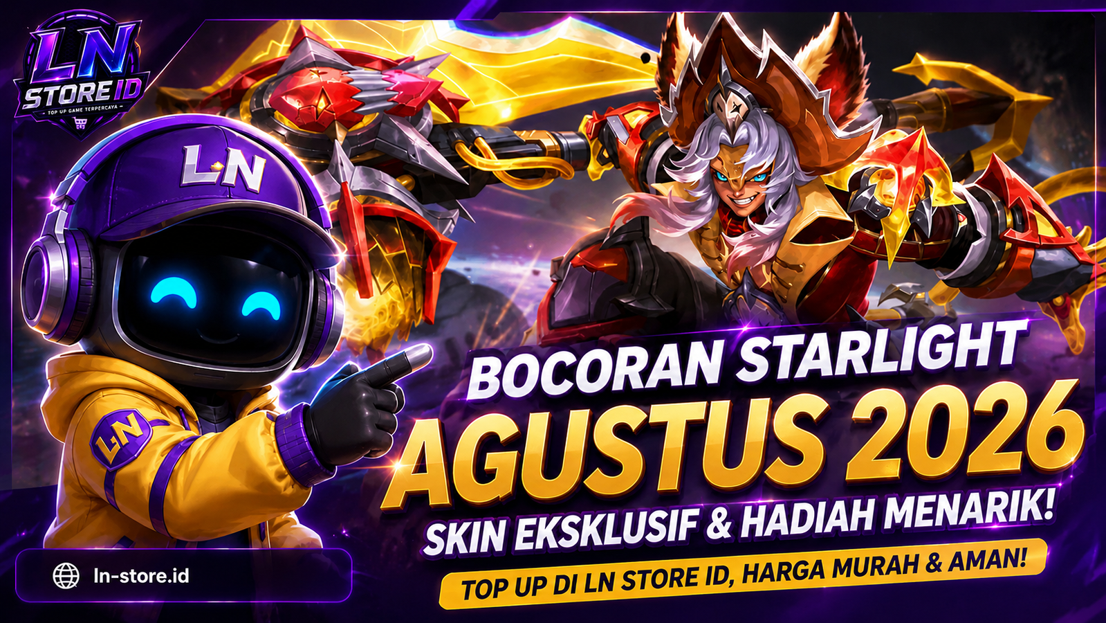 Bocoran Starlight Agustus 2026 MLBB: Aulus Starwake Corsair & Update Starlight Shop