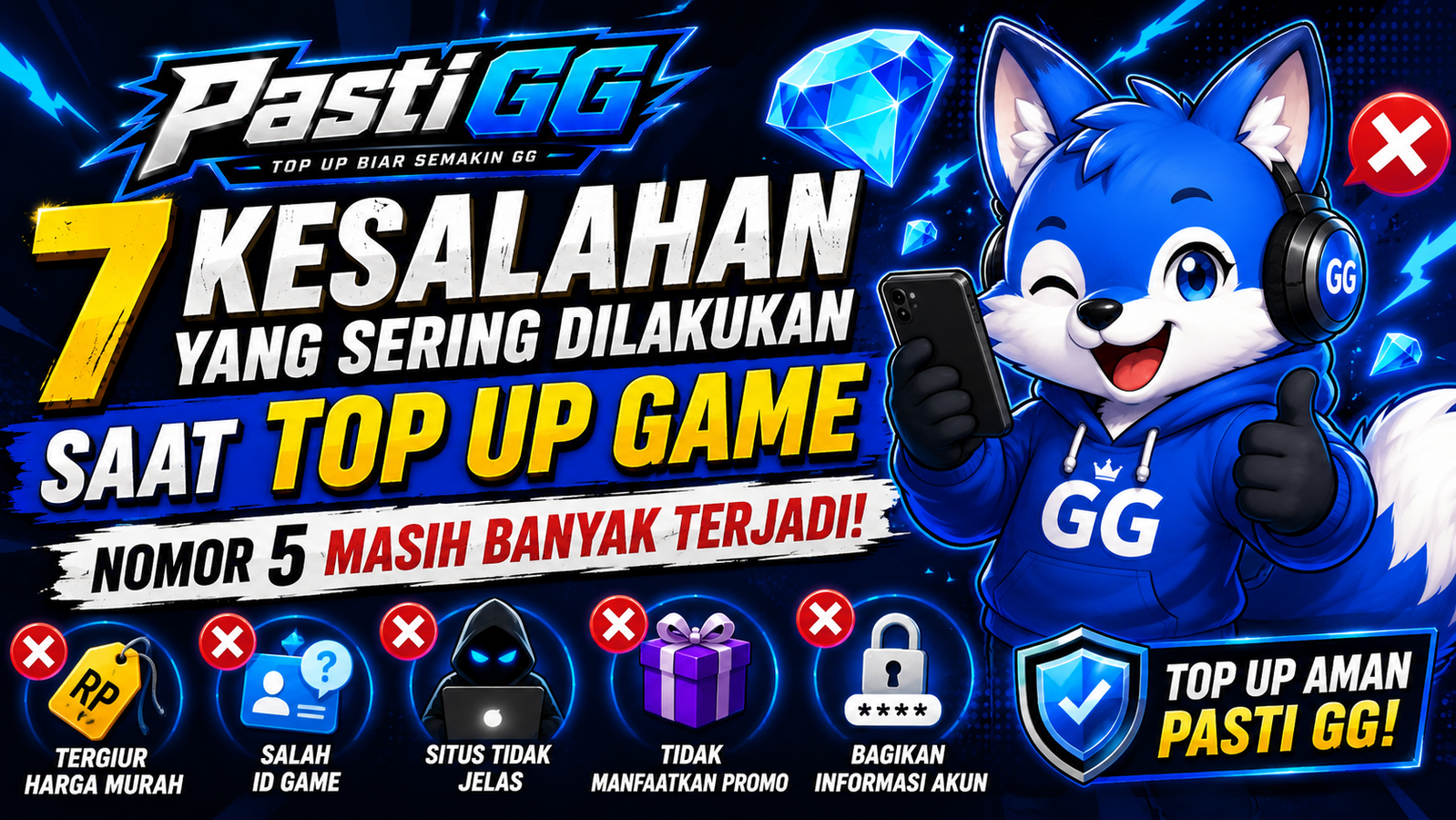 7 Kesalahan Saat Top Up Game yang Harus Dihindari Gamer