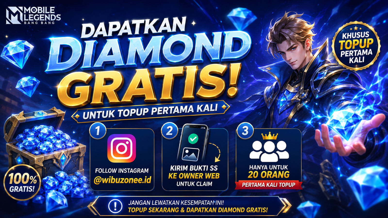 Hadiah terbatas hari ini 