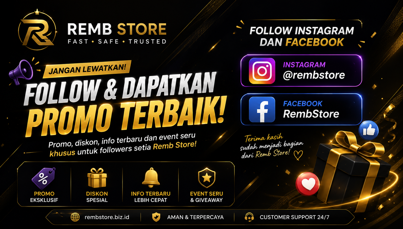 Promo Spesial Untuk Followers
