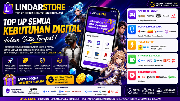 Tempat Top Up Game, Pulsa, Token Listrik, dan Hiburan Digital Terpercaya