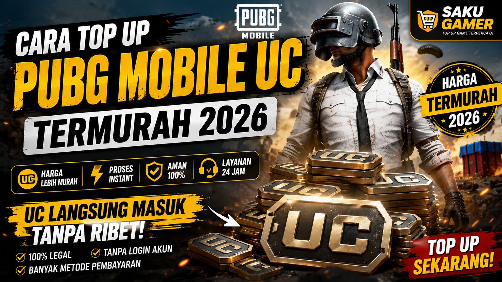 Cara Top Up PUBG Mobile UC Termurah 2026