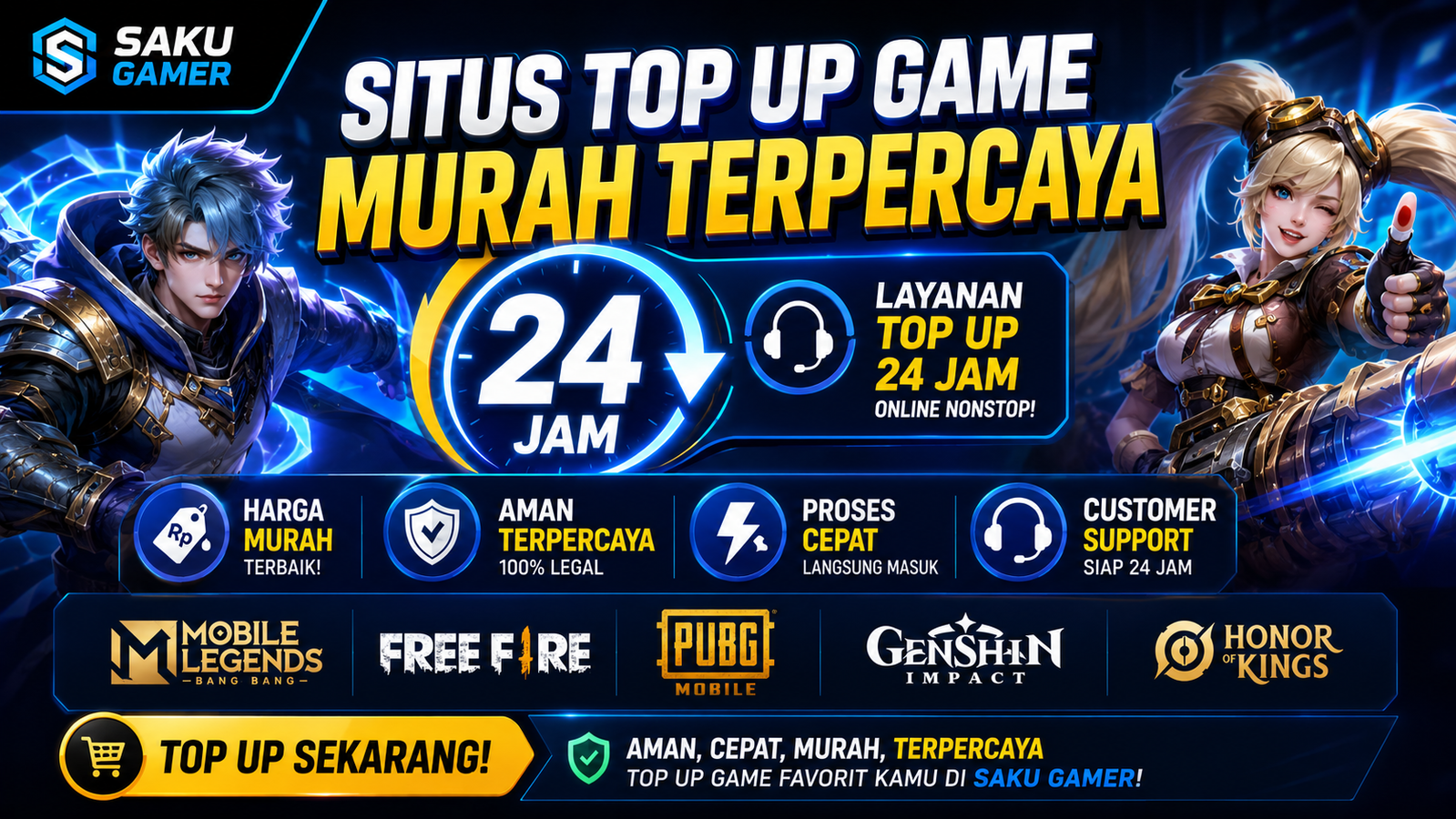 Situs Top Up Game Murah Terpercaya 24 Jam