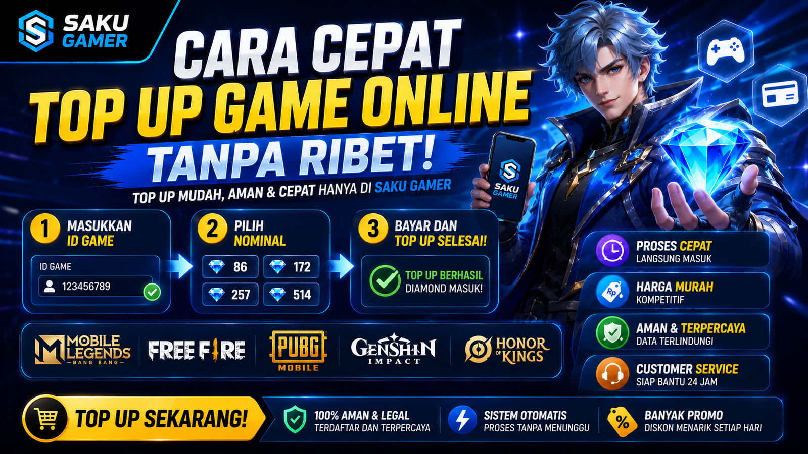 Cara Cepat Top Up Game Online Tanpa Ribet