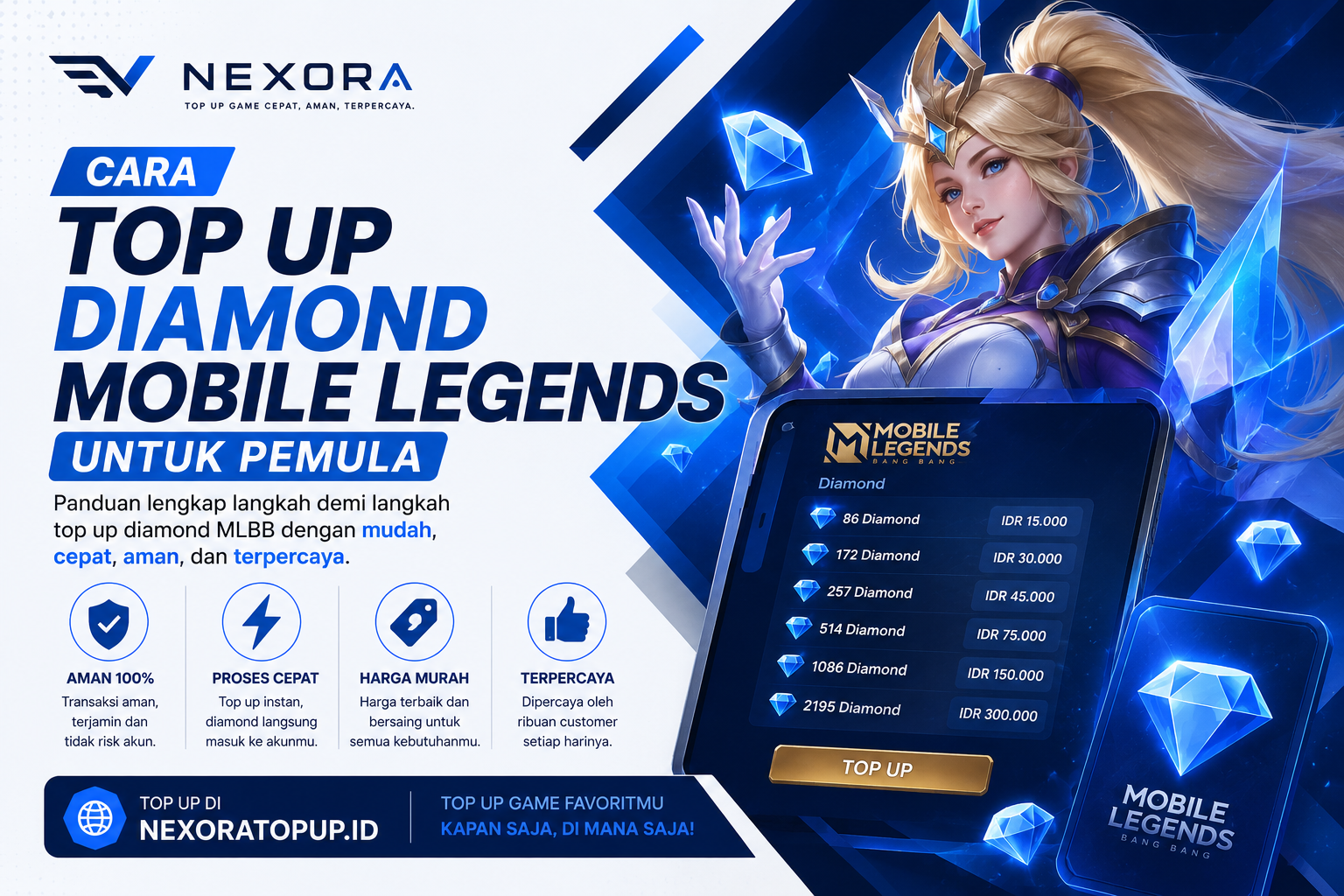 Cara Top Up Diamond Mobile Legends untuk Pemula