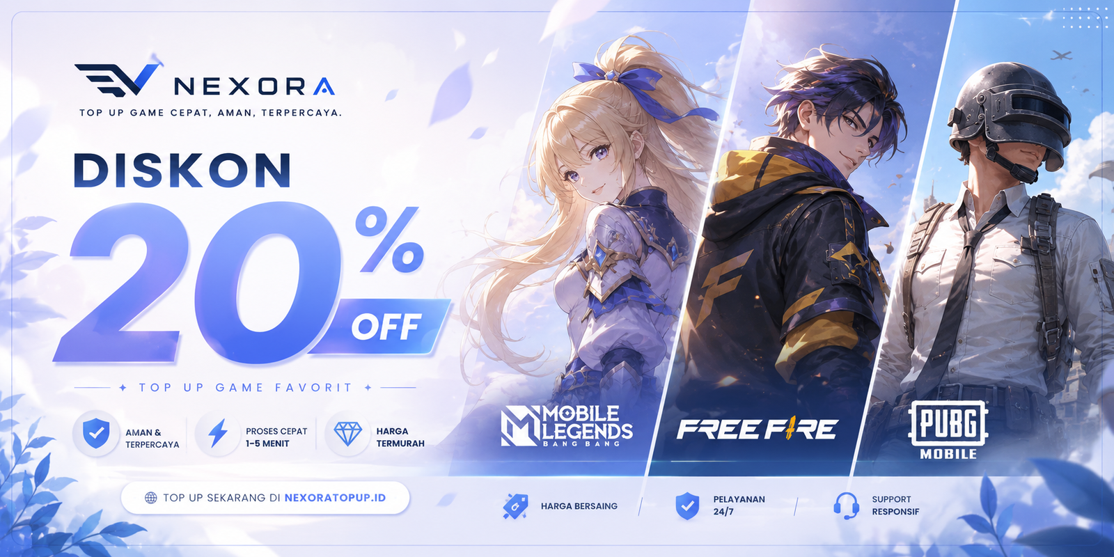 Promo 20% nexoratopup