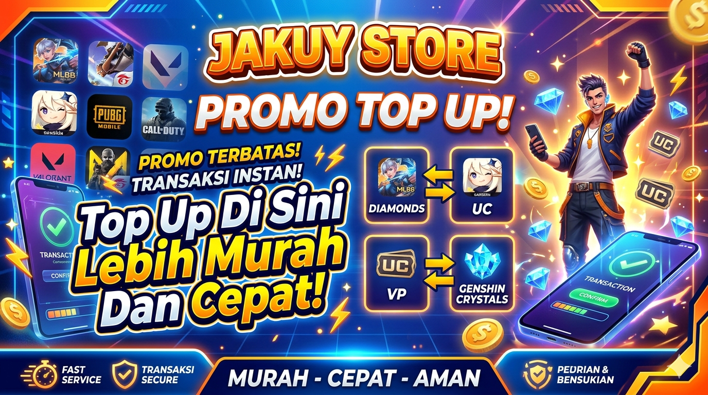 Selamat Datang di Jakuystore – Solusi Top-Up Game Tercepat & Terpercaya!