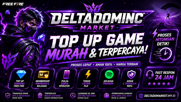 Top Up Free Fire Murah & Terpercaya di DELTADOMINC MARKET