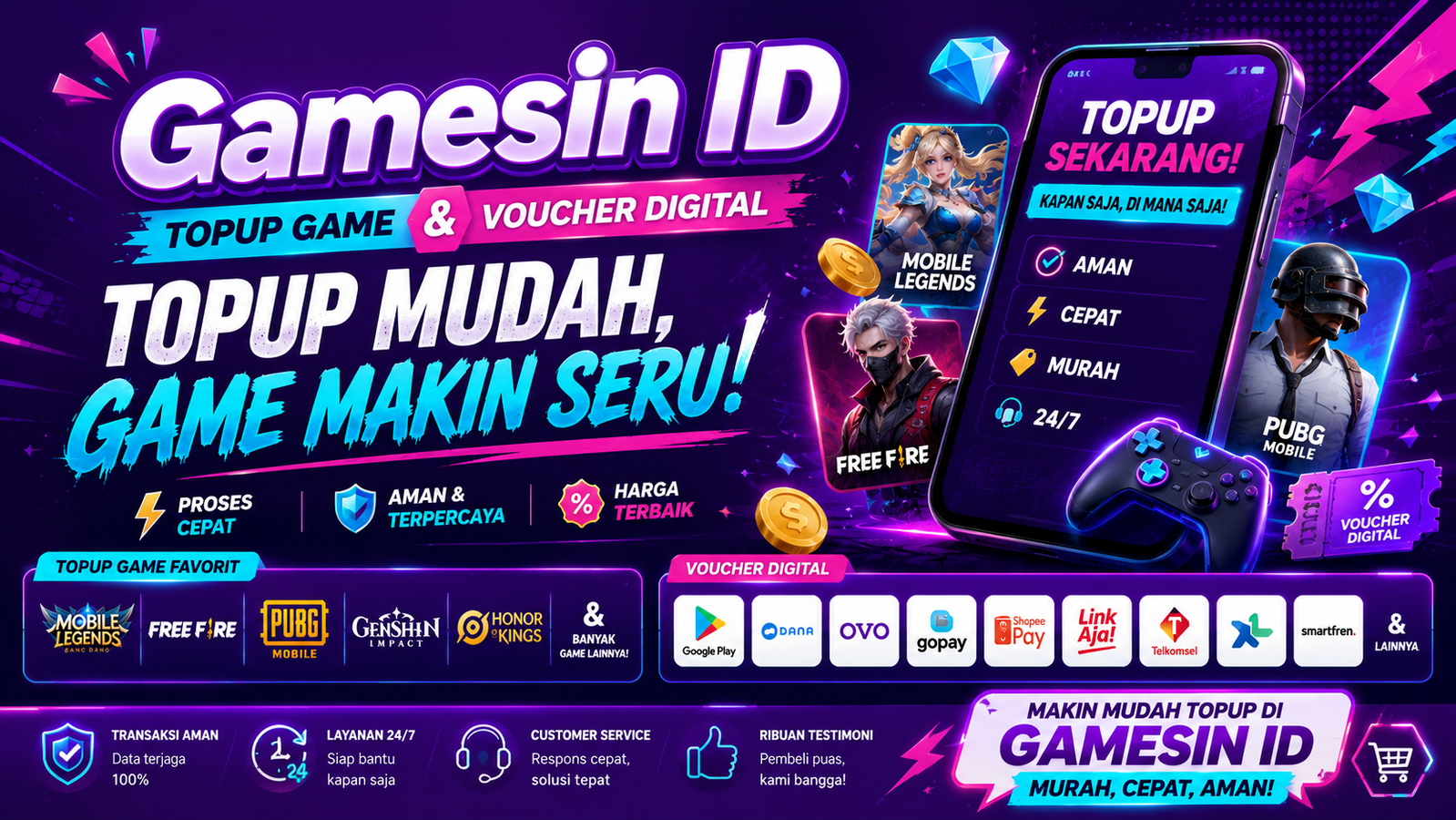 Makin Seru Bersama Gamesin ID!