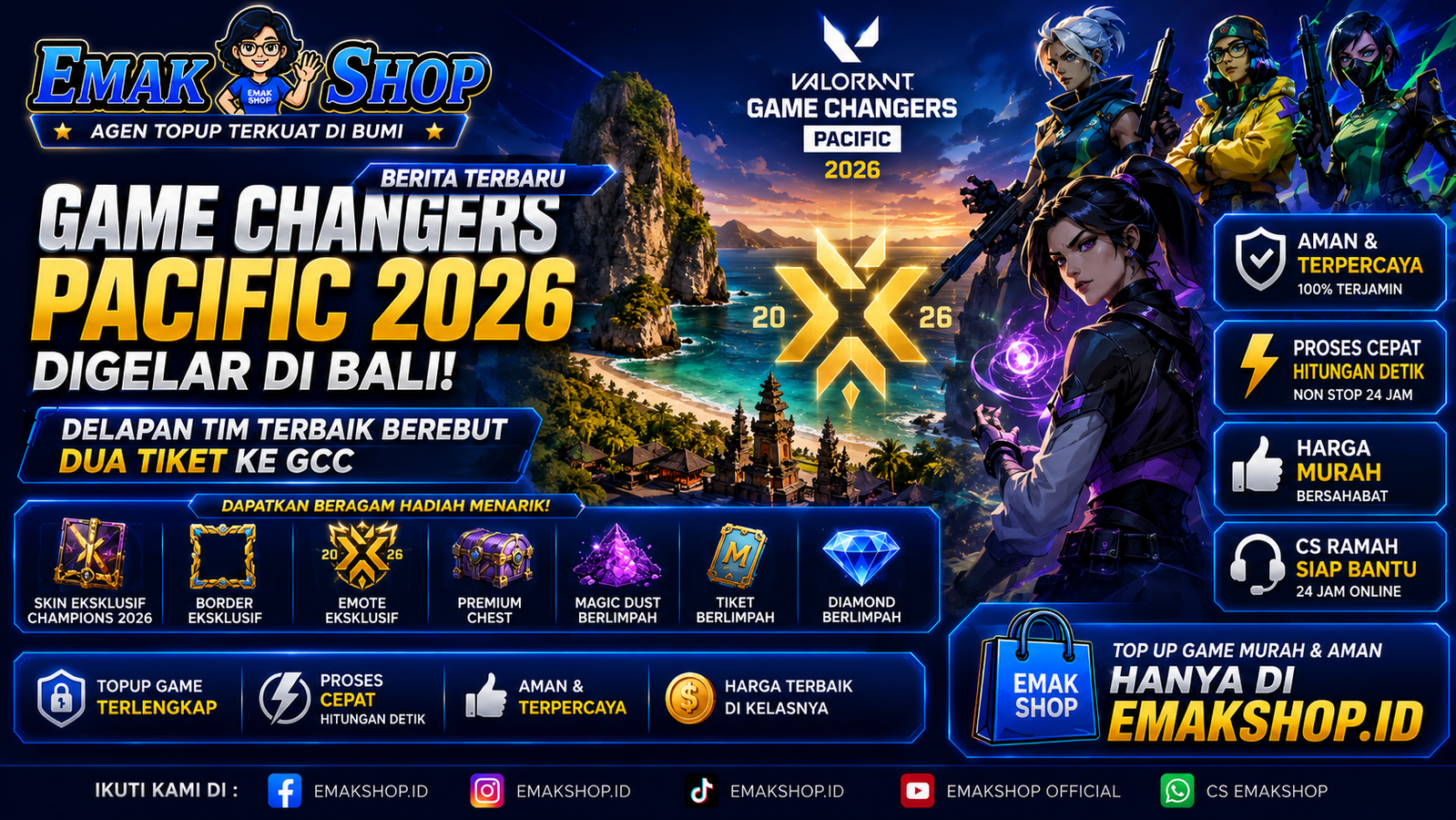 Game Changers Pacific 2026 Digelar di Bali, Delapan Tim Berebut Tiket ke GCC