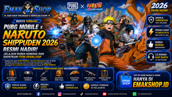 PUBG MOBILE x Naruto Shippuden 2026 Resmi Hadir, Jelajahi Desa Konoha dan Dapatkan Skin Eksklusif