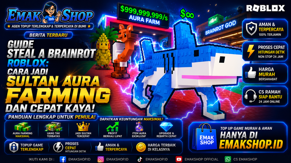 Guide Steal a Brainrot Roblox: Tips Jadi Sultan, Aura Farming Maksimal, dan Cepat Kaya