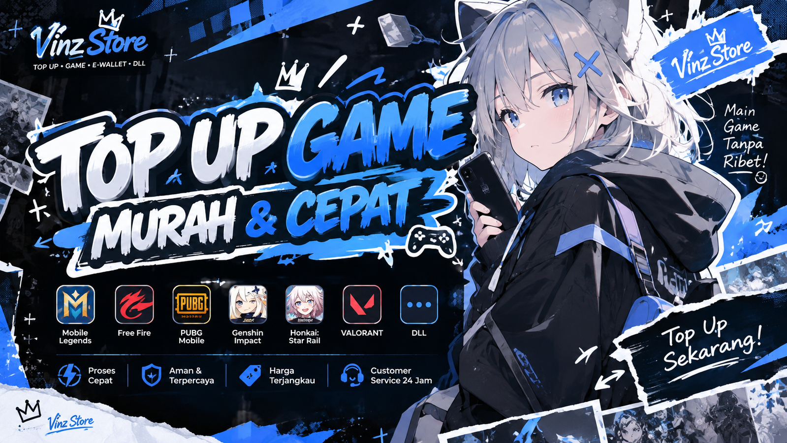 Top Up Game Online Murah, Cepat, dan Aman