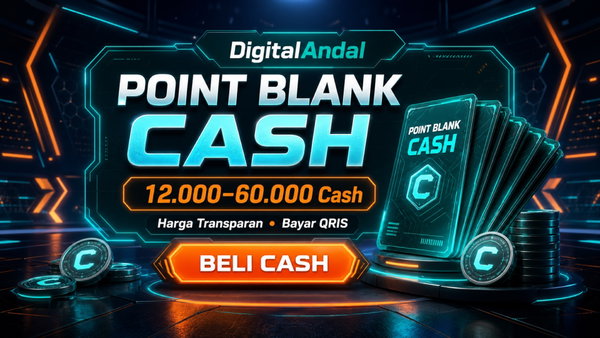 Cara Top Up Point Blank Cash via QRIS di DigitalAndal