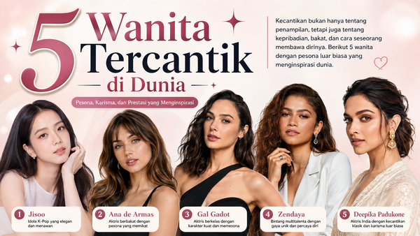 5 Wanita Tercantik di Dunia, Pesonanya Berhasil Mencuri Perhatian