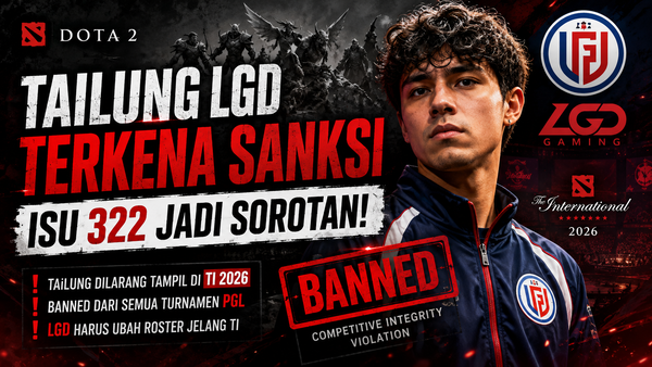 TaiLung LGD Dota 2 Terkena Sanksi, Isu 322 Jadi Sorotan Besar Jelang The International 2026