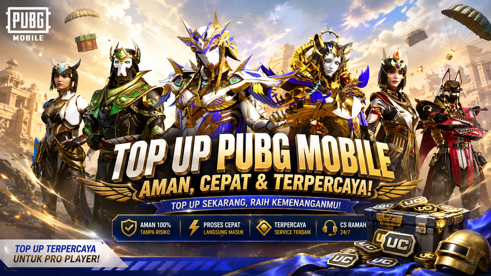 TOP UP MURAH UC PUBG HANYA DISINI!! 