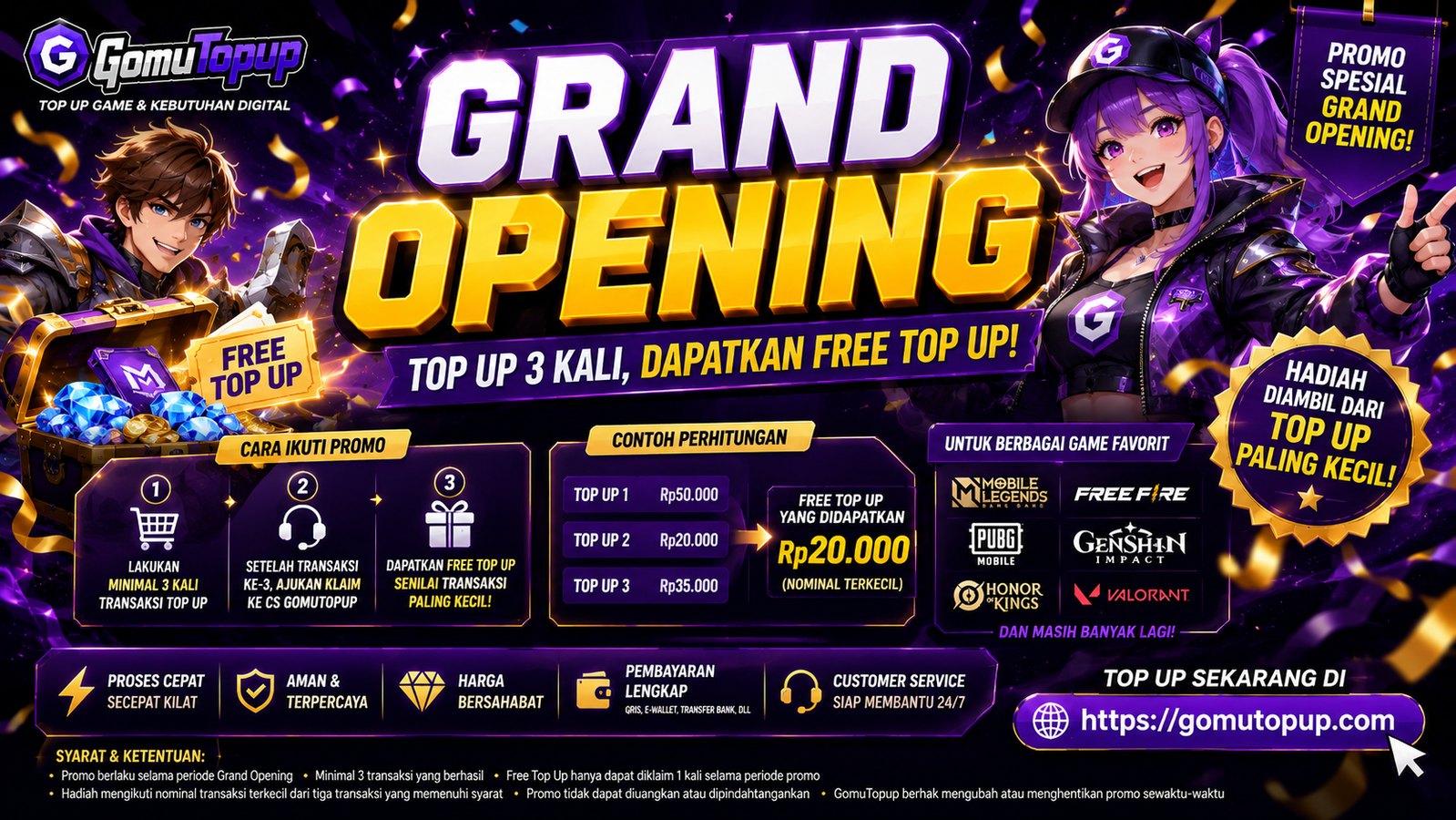 ๐ GRAND OPENING GOMUTOPUP! ๐