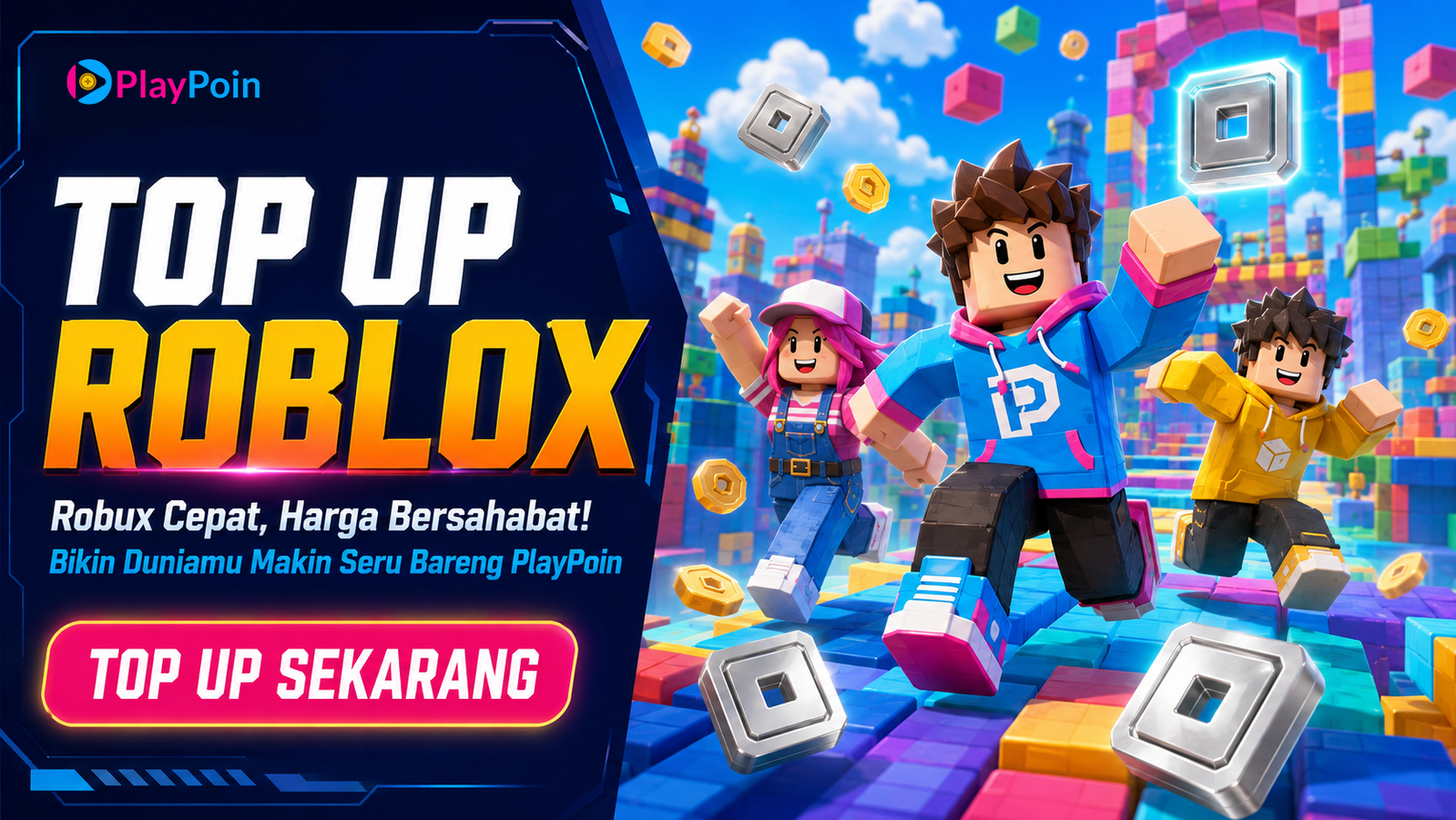 Top Up Roblox — Robux Cepat, Harga Bersahabat!