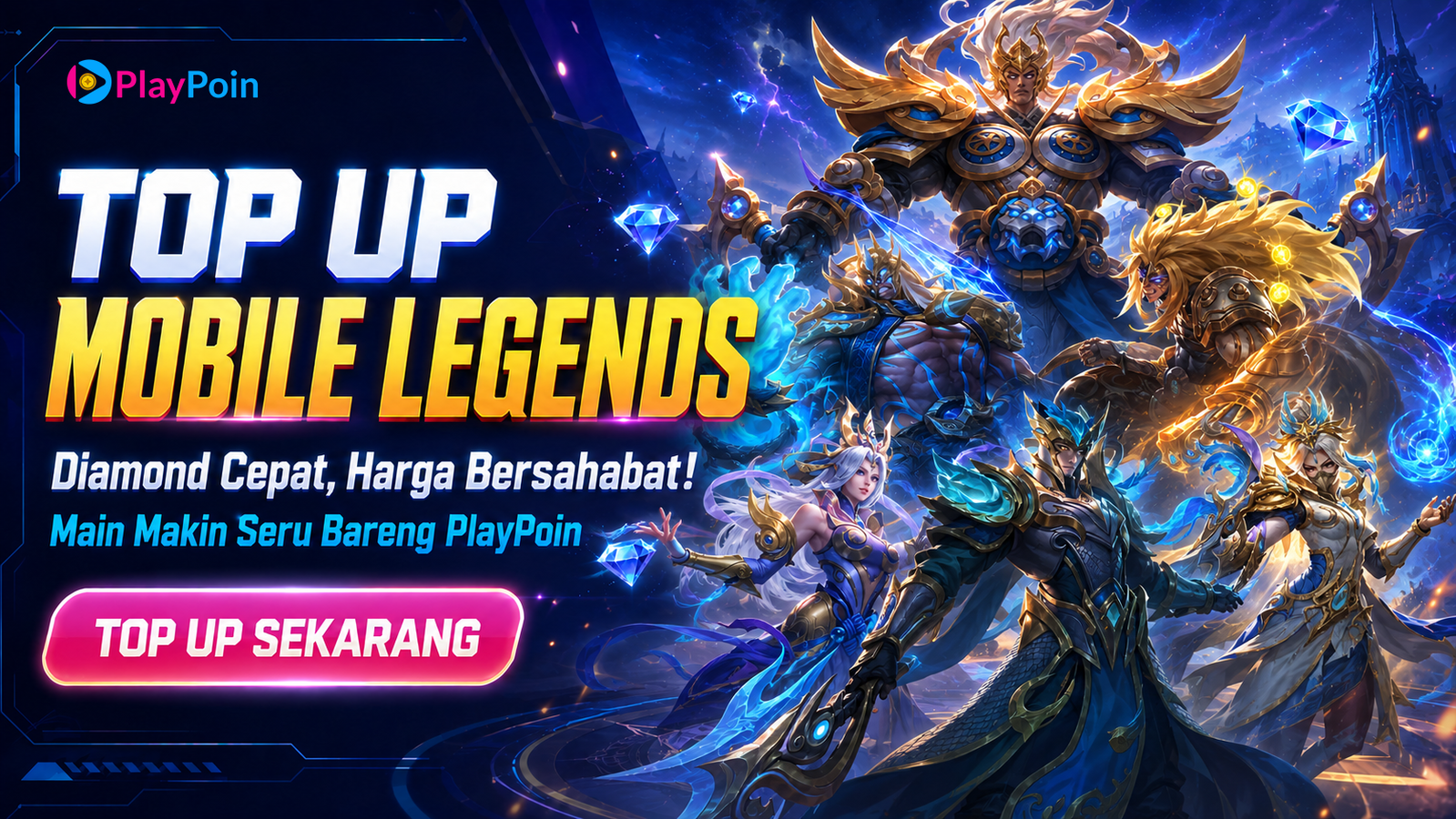 Top Up Mobile Legends — Diamond Cepat, Harga Bersahabat!