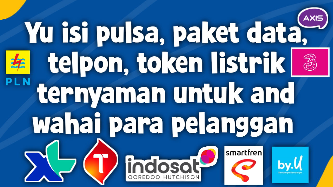 Pulsa, paket data, telpon, token listrik