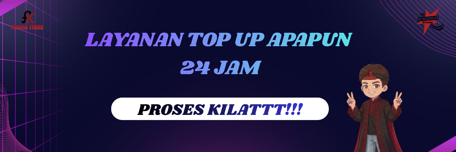 LAYANAN TOP UP 24 JAM DIJAMIN NON STOP