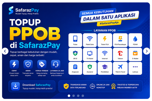 Cara Mudah Top Up Pulsa di SafarazPay