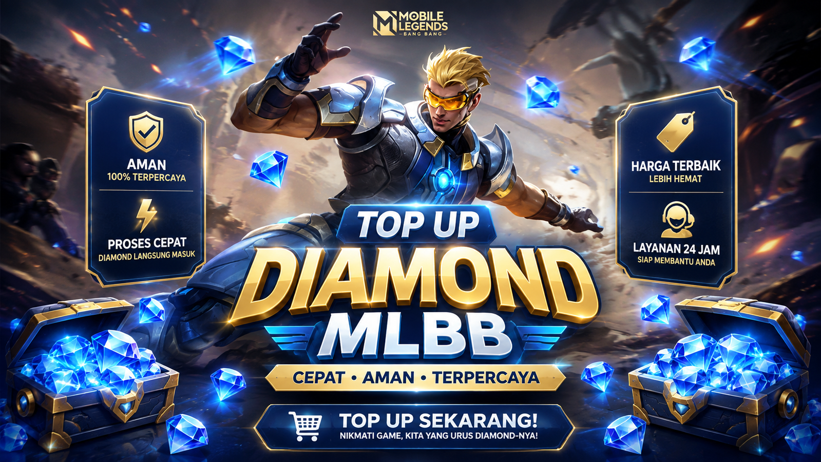 Promo Diamond MLBB! Top Up sekarang!